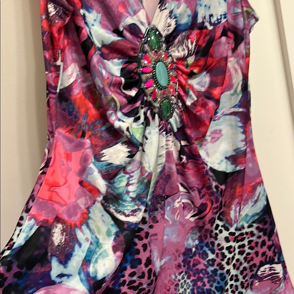 💥VENUS BUNDLE💥Multicolor Sleeveless Dress and Top Bundle -Jewel Accents SZ Large - Picture 6 of 17